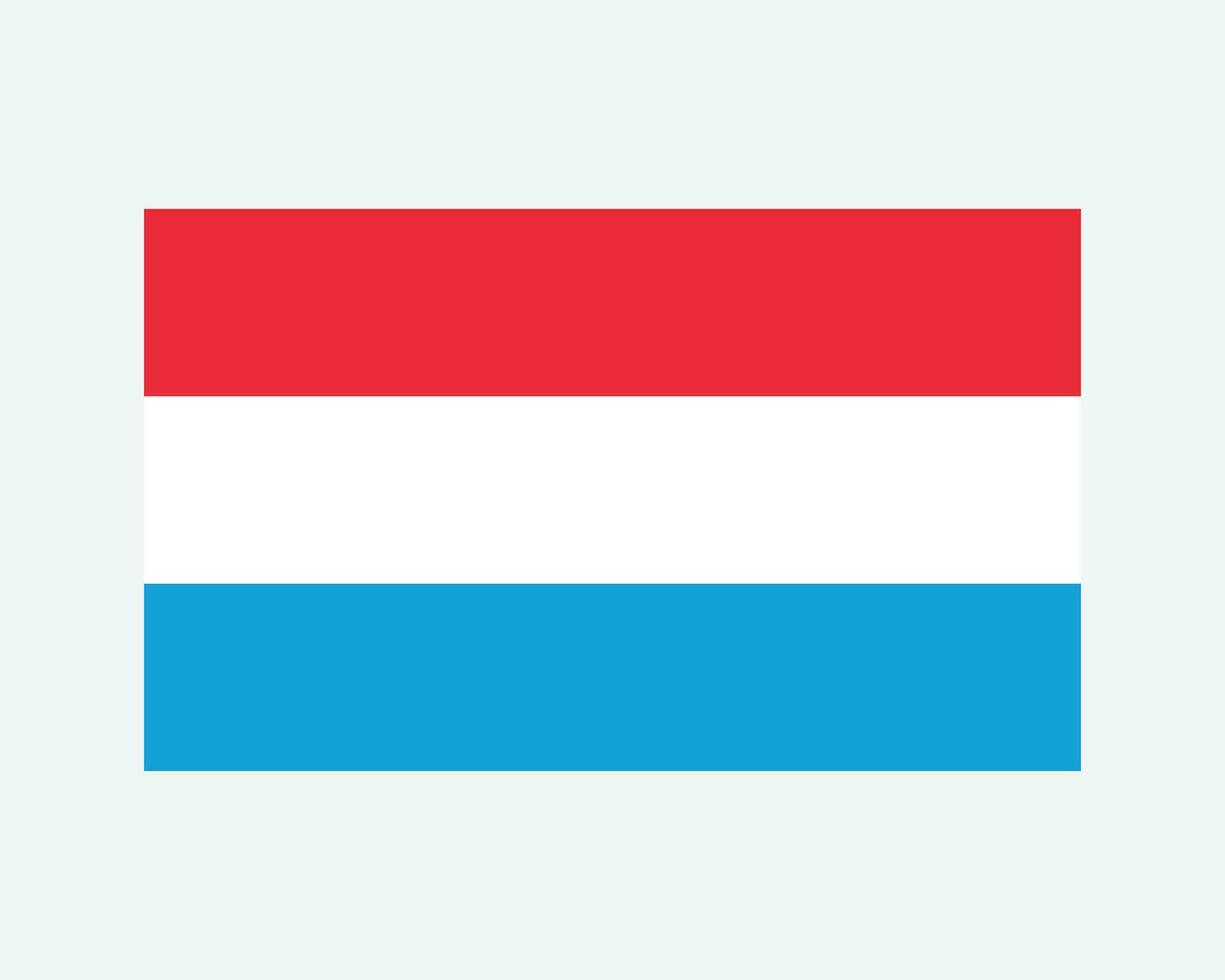 nationale drapeau de Luxembourg. luxembourgeois pays drapeau. grandiose duché de Luxembourg détaillé bannière. eps vecteur illustration Couper déposer.