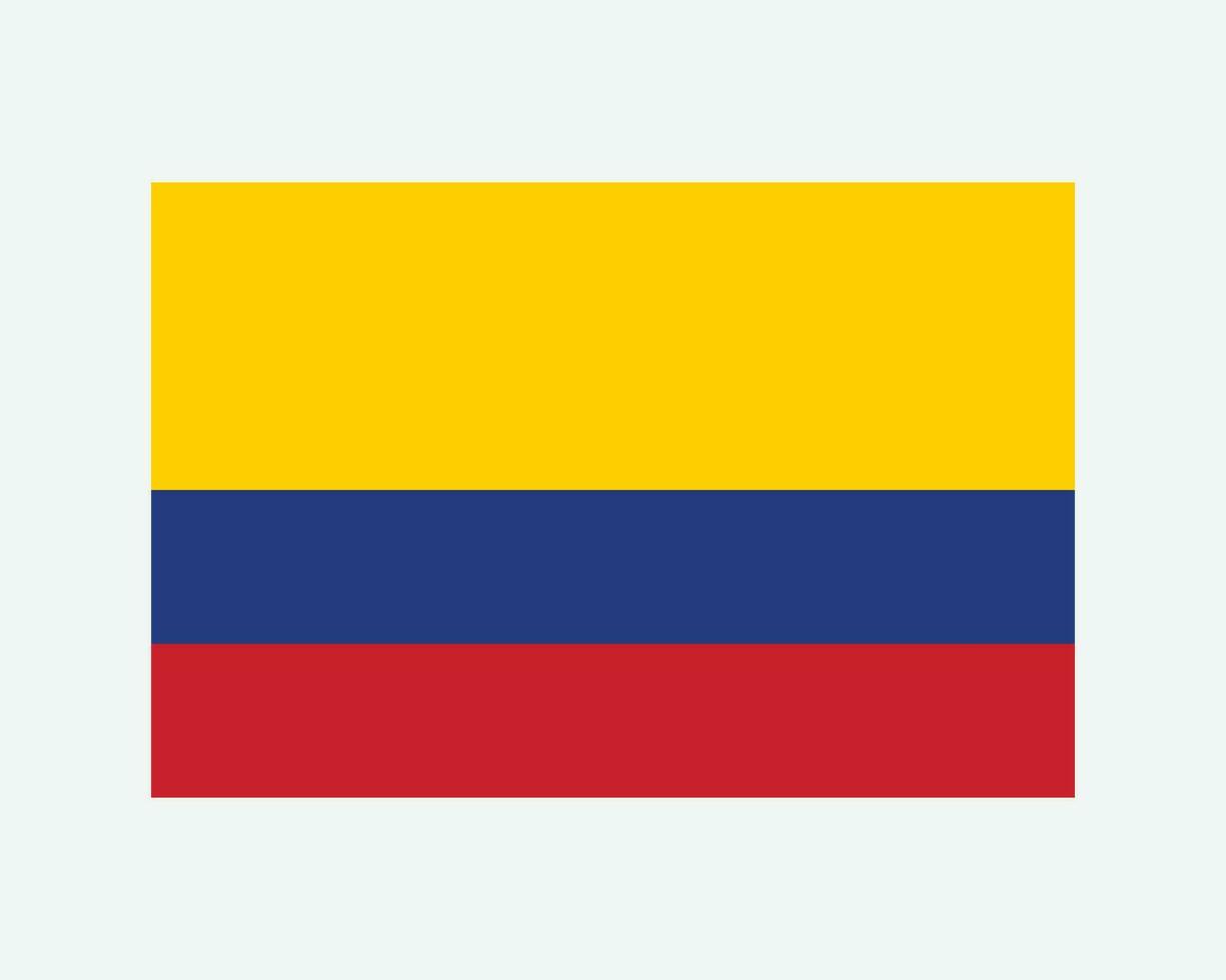 nationale drapeau de Colombie. colombien pays drapeau. république de Colombie détaillé bannière. eps vecteur illustration Couper déposer.