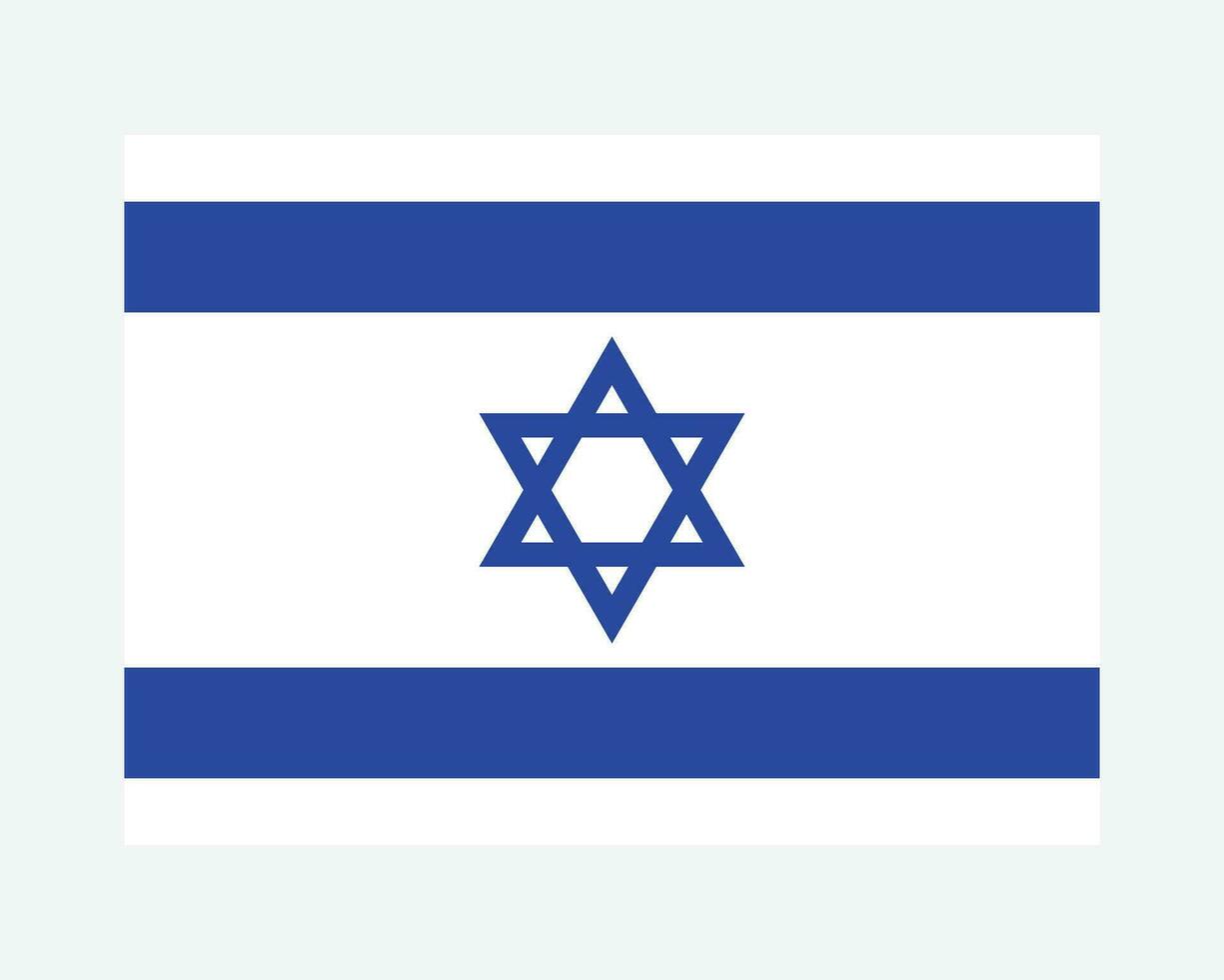 nationale drapeau de Israël. israélien pays drapeau. Etat de Israël détaillé bannière. eps vecteur illustration Couper déposer.