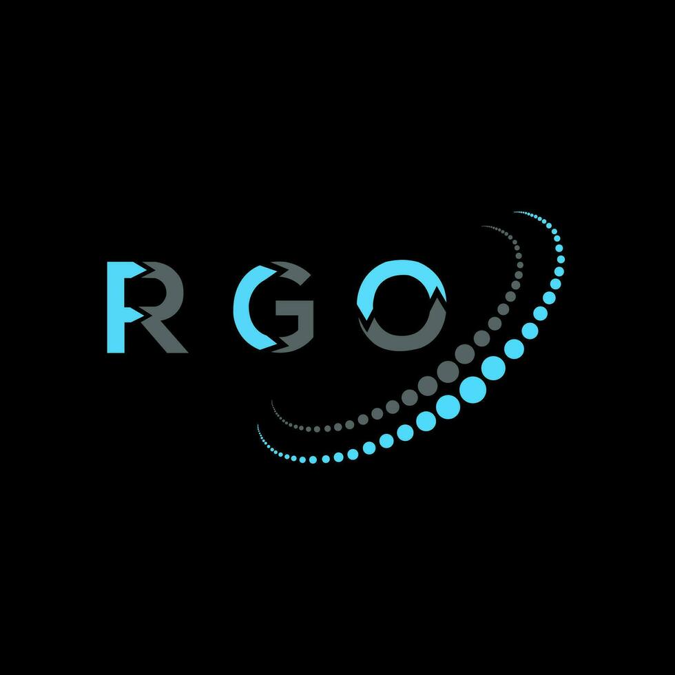 rgo lettre logo Créatif conception. rgo unique conception. vecteur