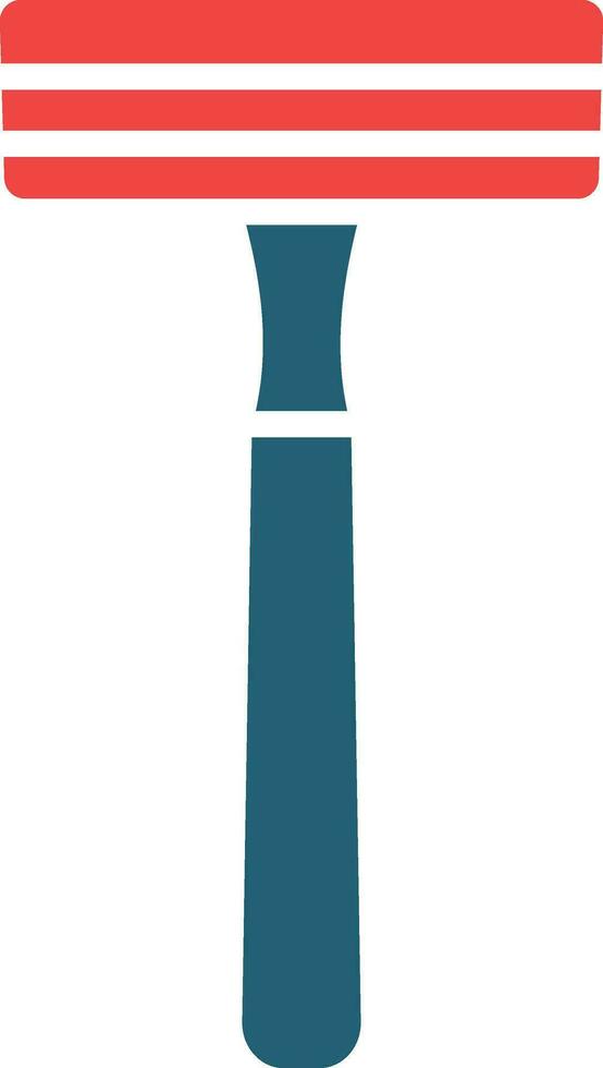 le rasoir glyphe deux Couleur icône pour personnel et commercial utiliser. vecteur