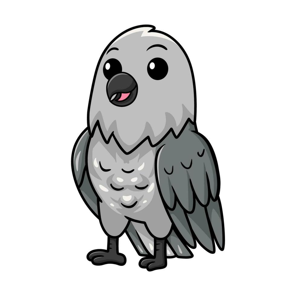 mignonne nord oiseau moqueur dessin animé posant vecteur