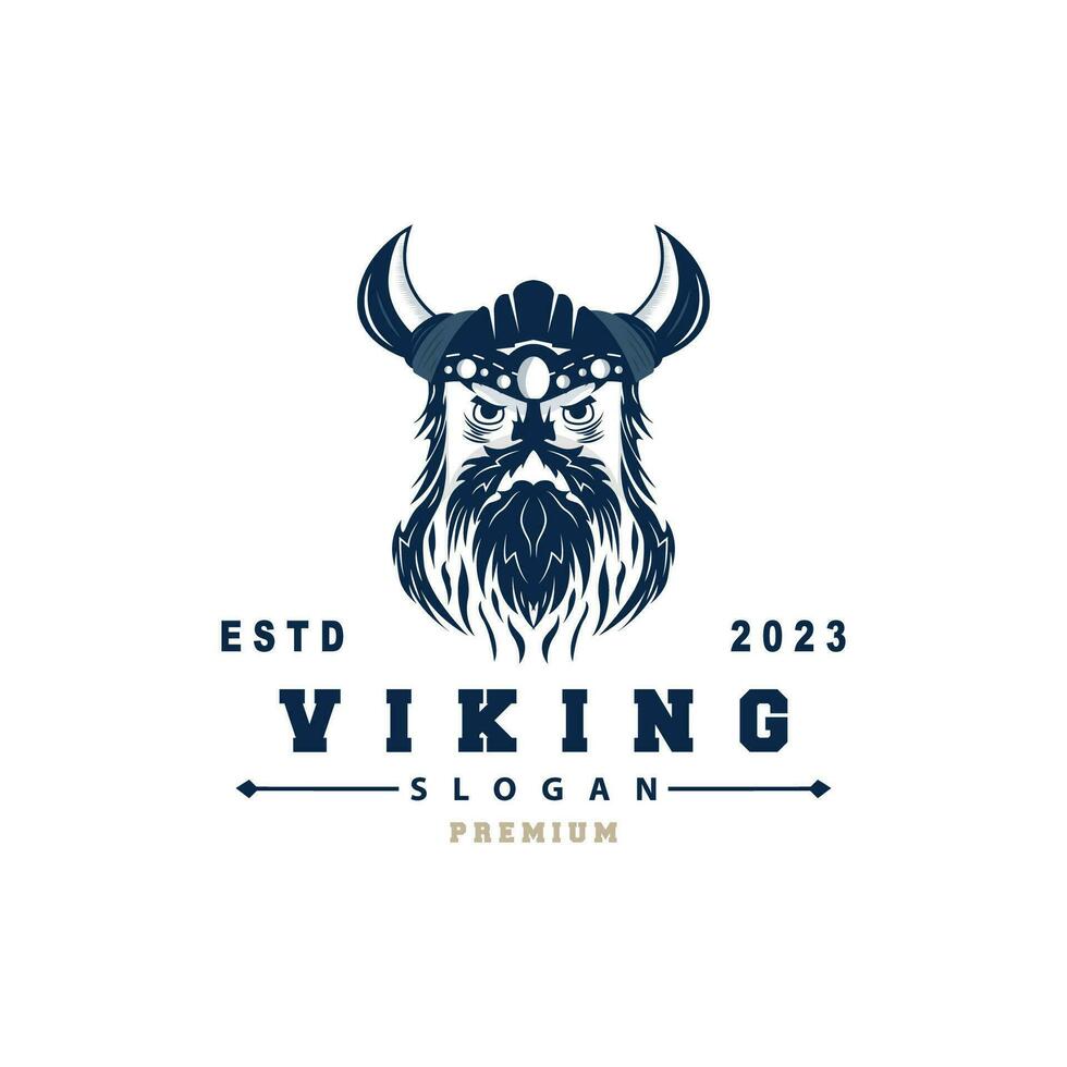 viking logo, vecteur illustration de viking Dieu, Facile barbare Sparte inspiration conception, modèle illustration