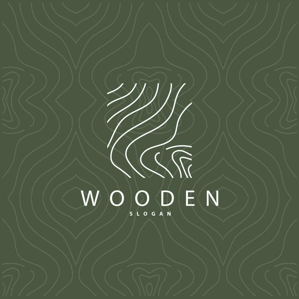 bois logo, bois fibre écorce couche vecteur, arbre tronc inspiration illustration conception vecteur