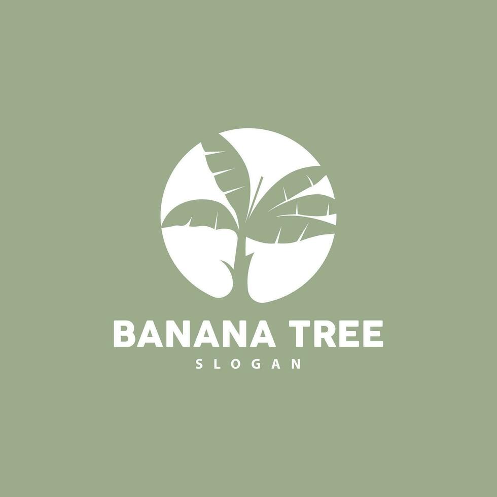 banane arbre logo, banane arbre Facile silhouette conception, plante icône symbole vecteur illustration