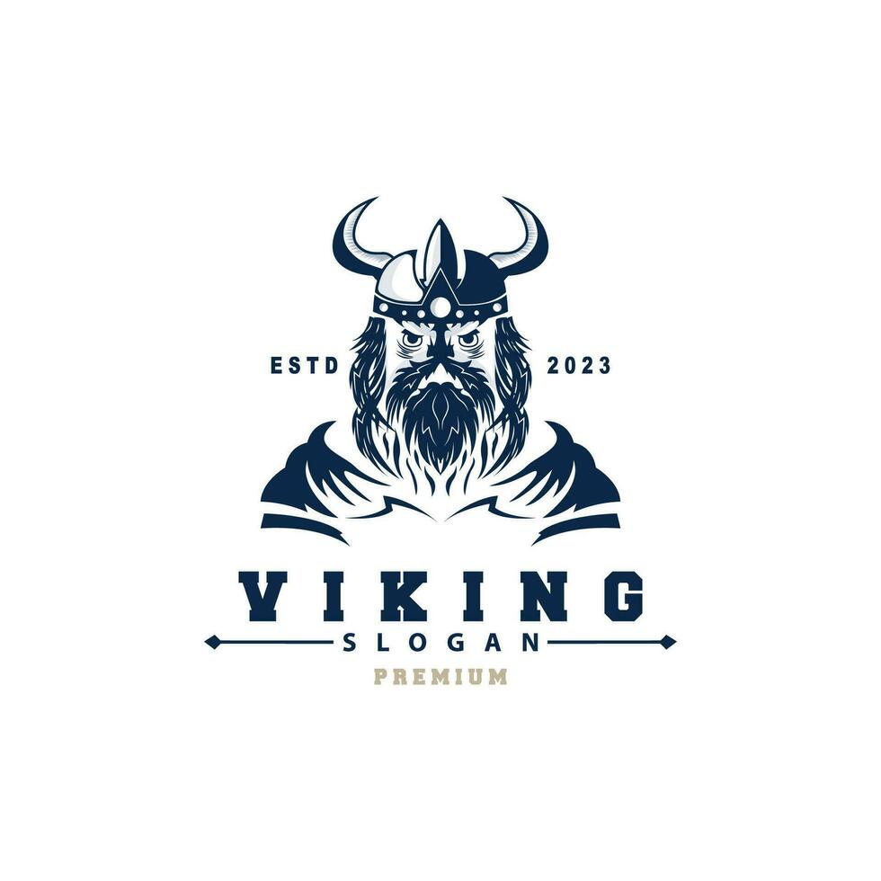 viking logo, vecteur illustration de viking Dieu, Facile barbare Sparte inspiration conception, modèle illustration