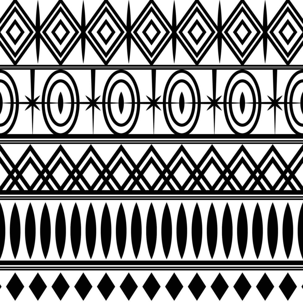 traditionnel art ethnique tribal modèle noir et blanc Contexte adapté pour impression Vêtements vecteur