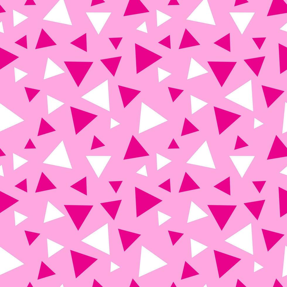 sans couture rose Triangle modèle vecteur illustration