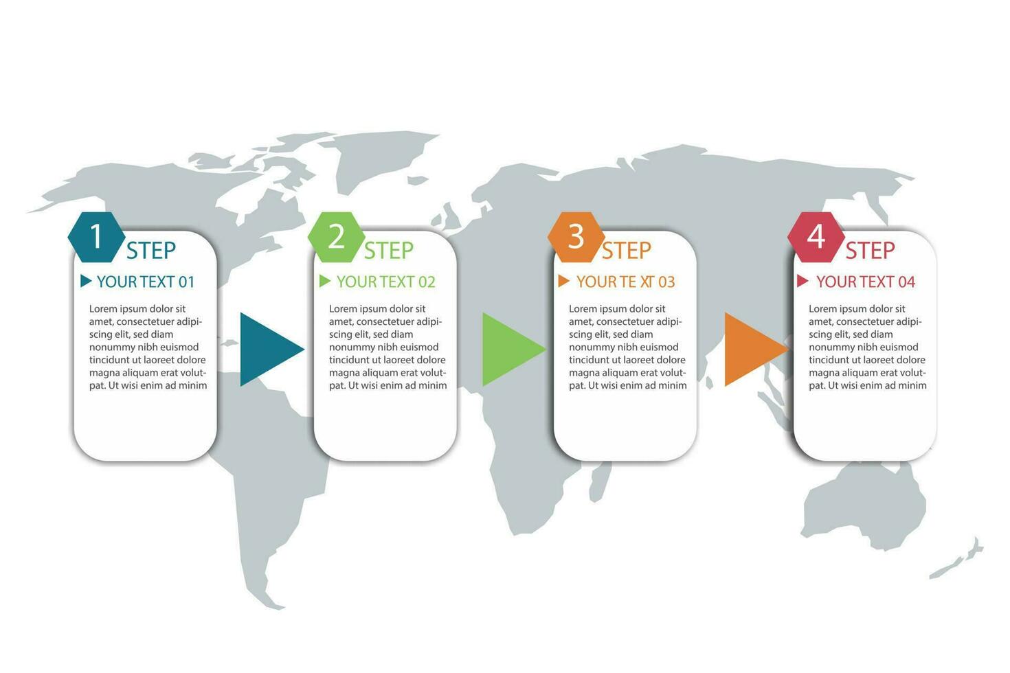 infographie conception concept avec 5 pas ou les options vecteur