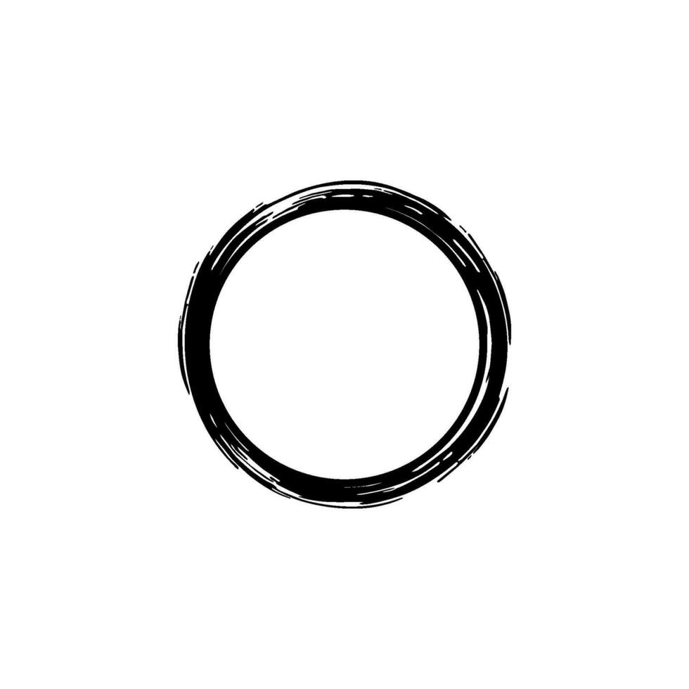 Zen cercle icône symbole. esthétique cercle forme pour logo, art cadre, art illustration, site Internet ou graphique conception élément. vecteur illustration