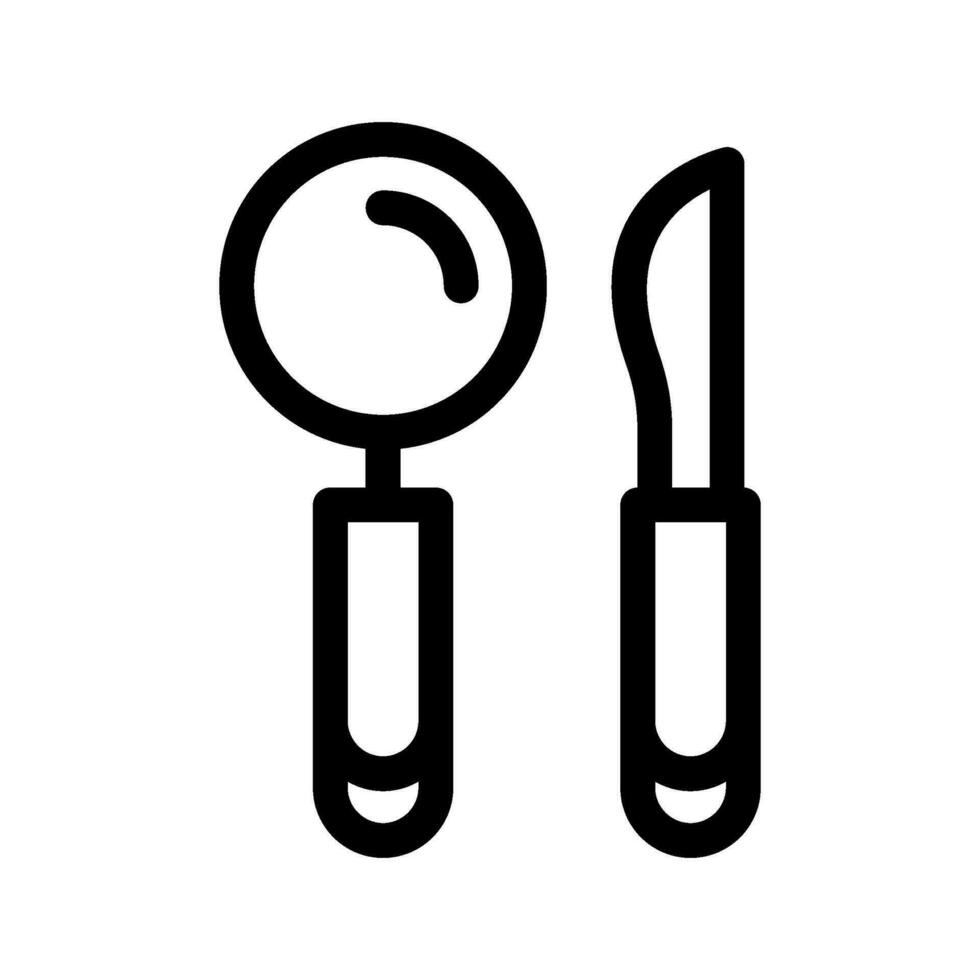 dentiste outils icône vecteur symbole conception illustration