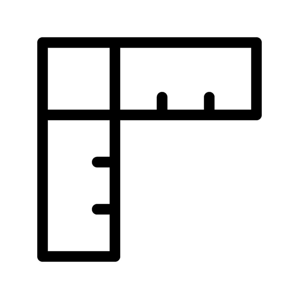 règle icône vecteur symbole conception illustration
