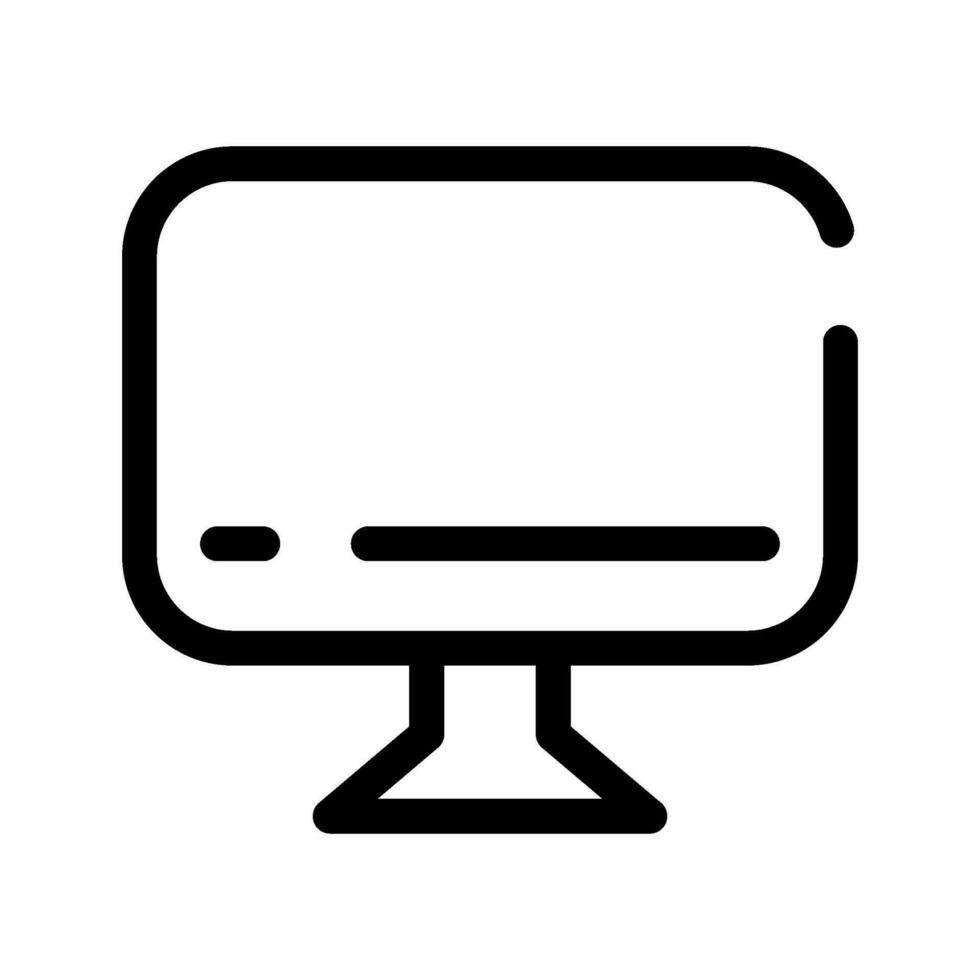 ordinateur icône vecteur symbole conception illustration