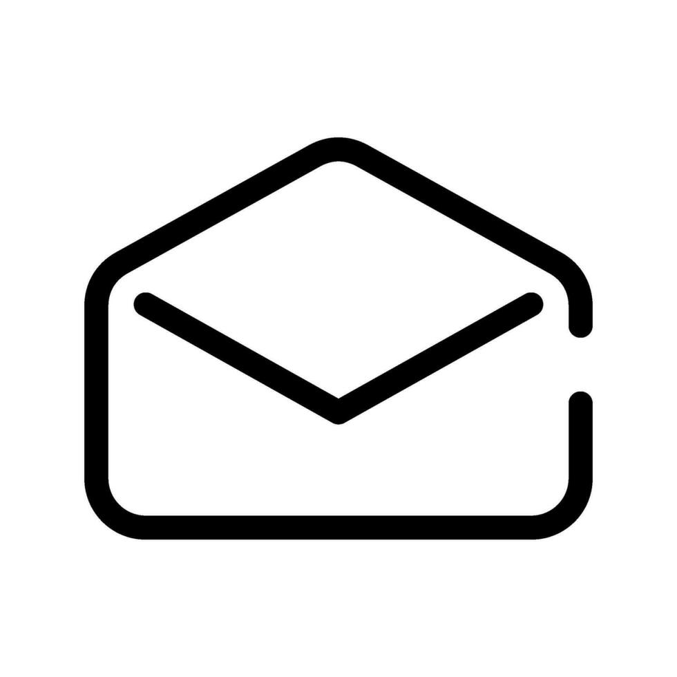 ouvert courrier icône vecteur symbole conception illustration