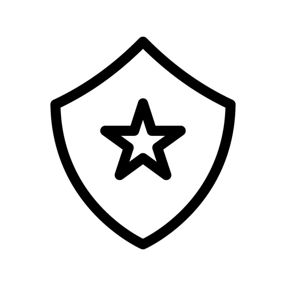 militaire bouclier icône vecteur symbole conception illustration