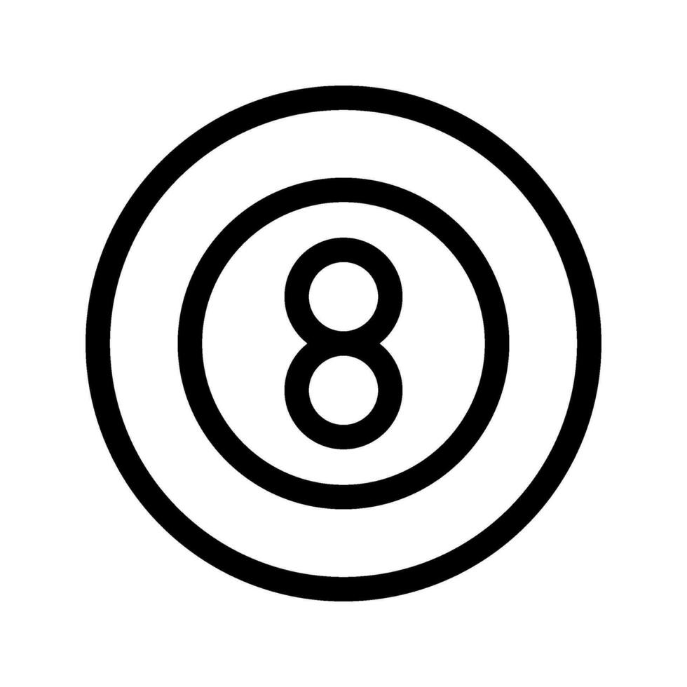 8 Balle icône vecteur symbole conception illustration