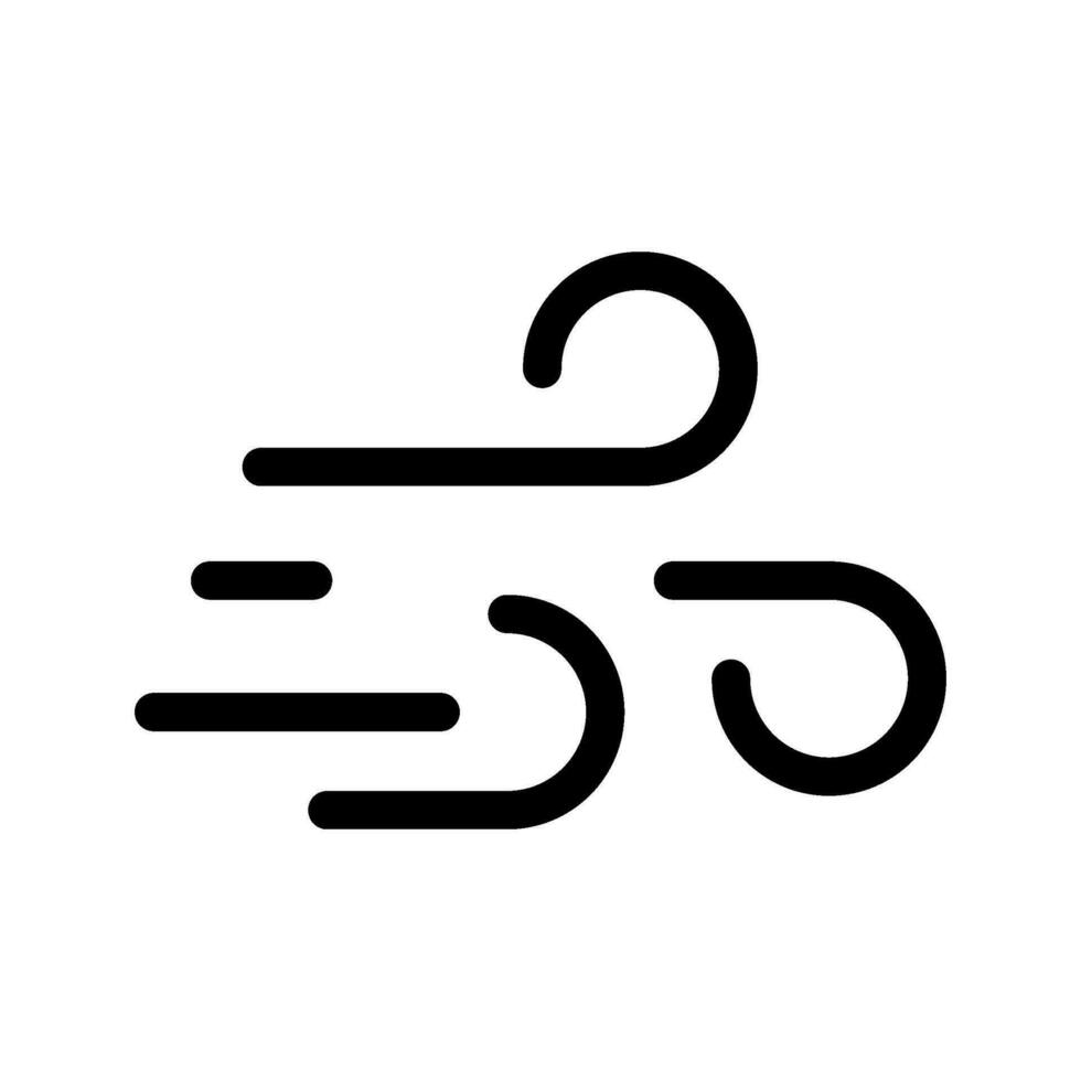 vent icône vecteur symbole conception illustration