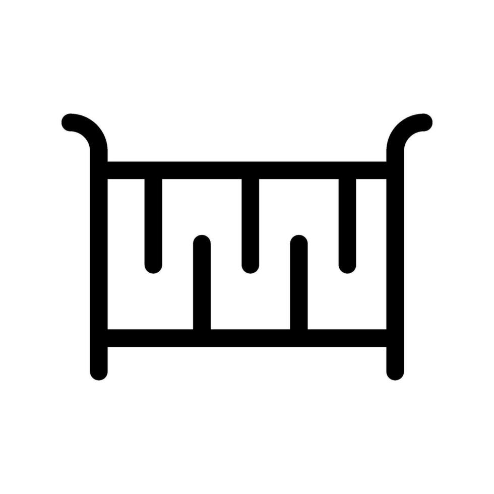 bassinet icône vecteur symbole conception illustration
