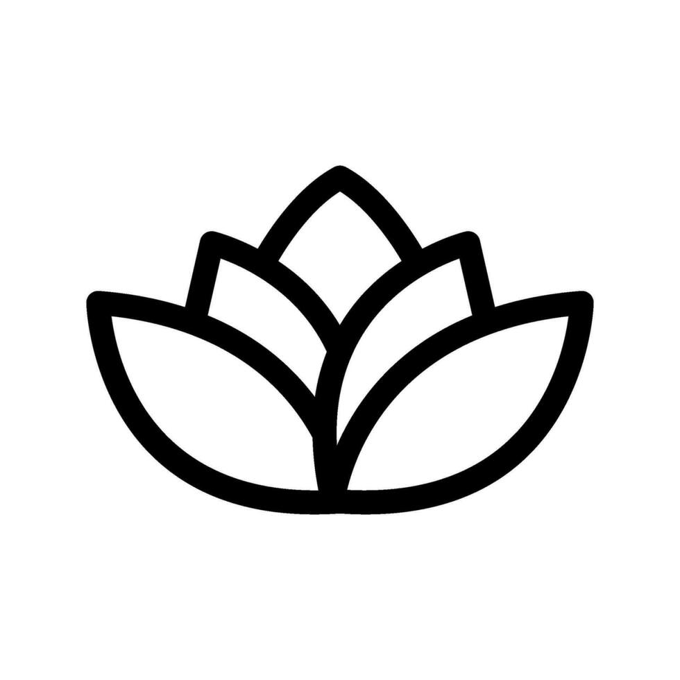 lotus icône vecteur symbole conception illustration