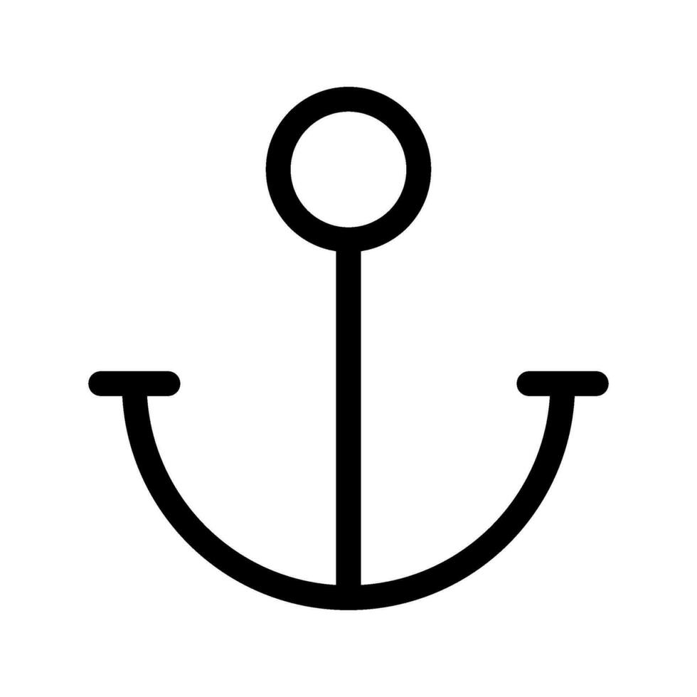 ancre icône vecteur symbole conception illustration