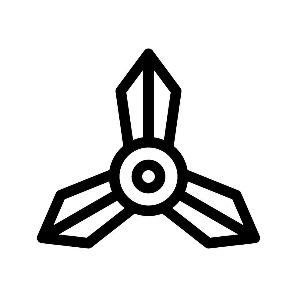 shuriken icône vecteur symbole conception illustration