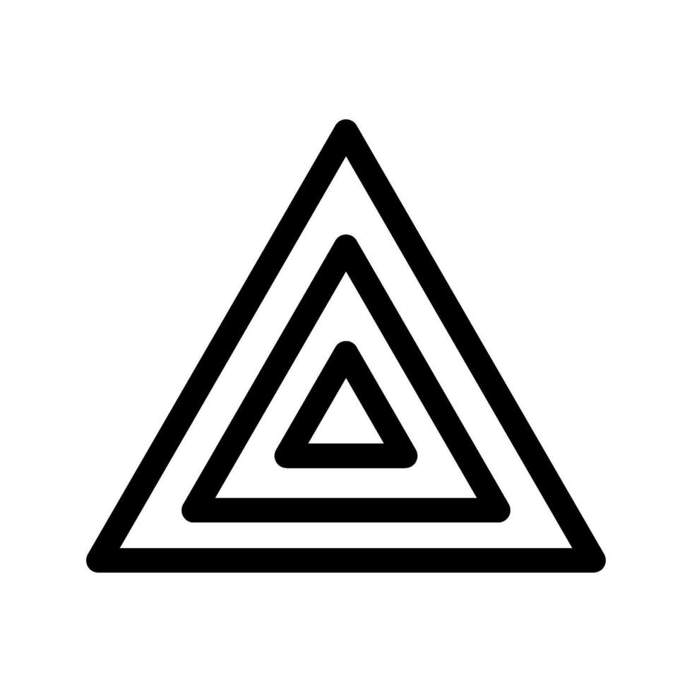 Triangle icône vecteur symbole conception illustration