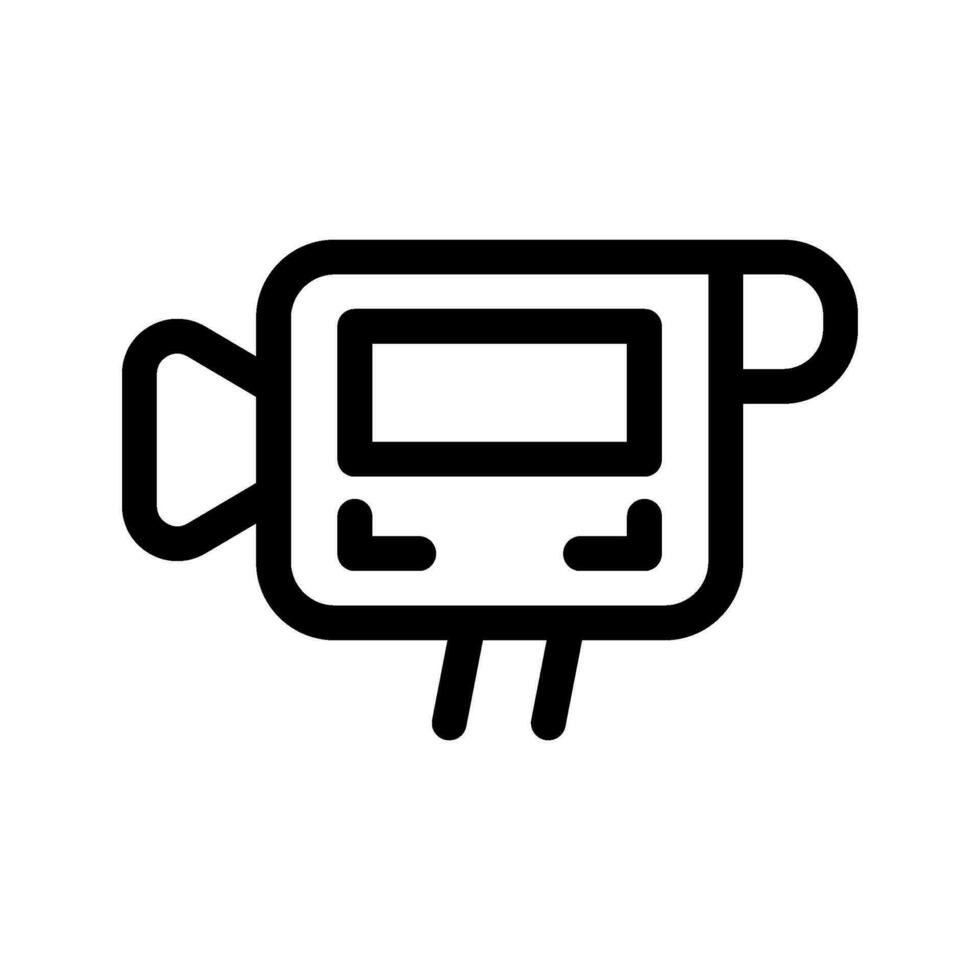 caméscope icône vecteur symbole conception illustration