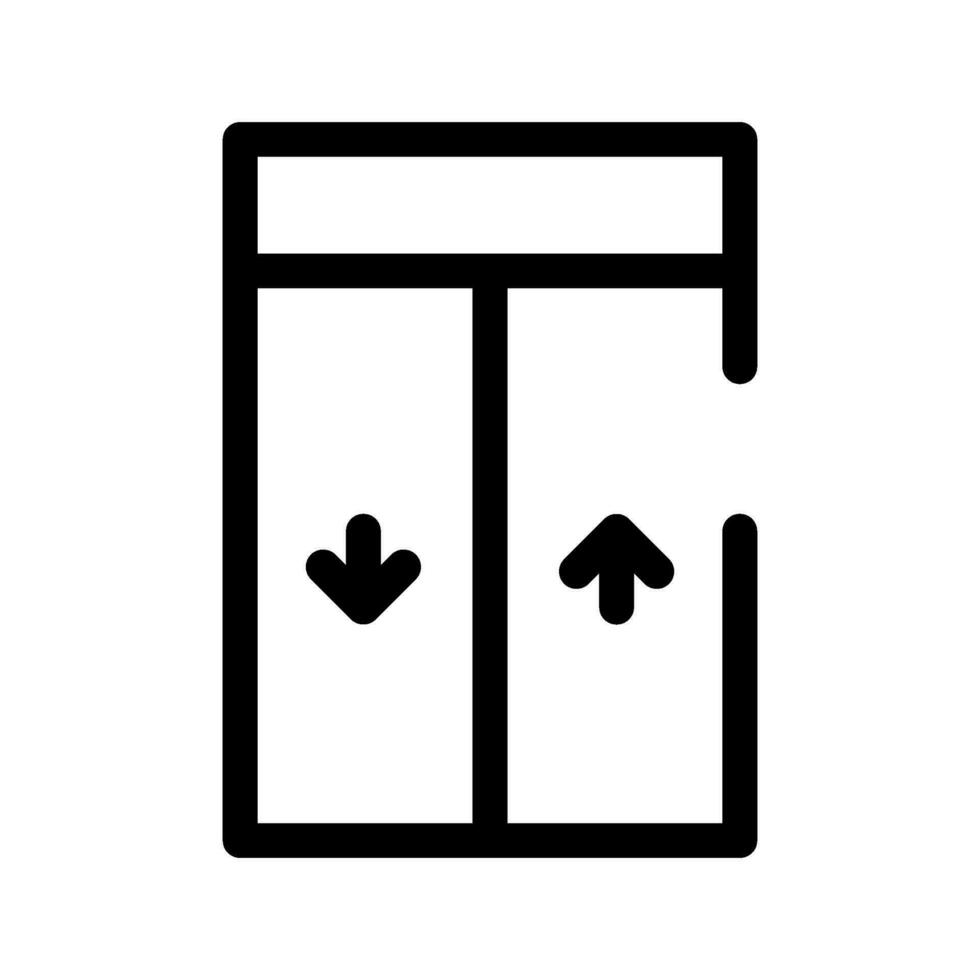 ascenseur icône vecteur symbole conception illustration
