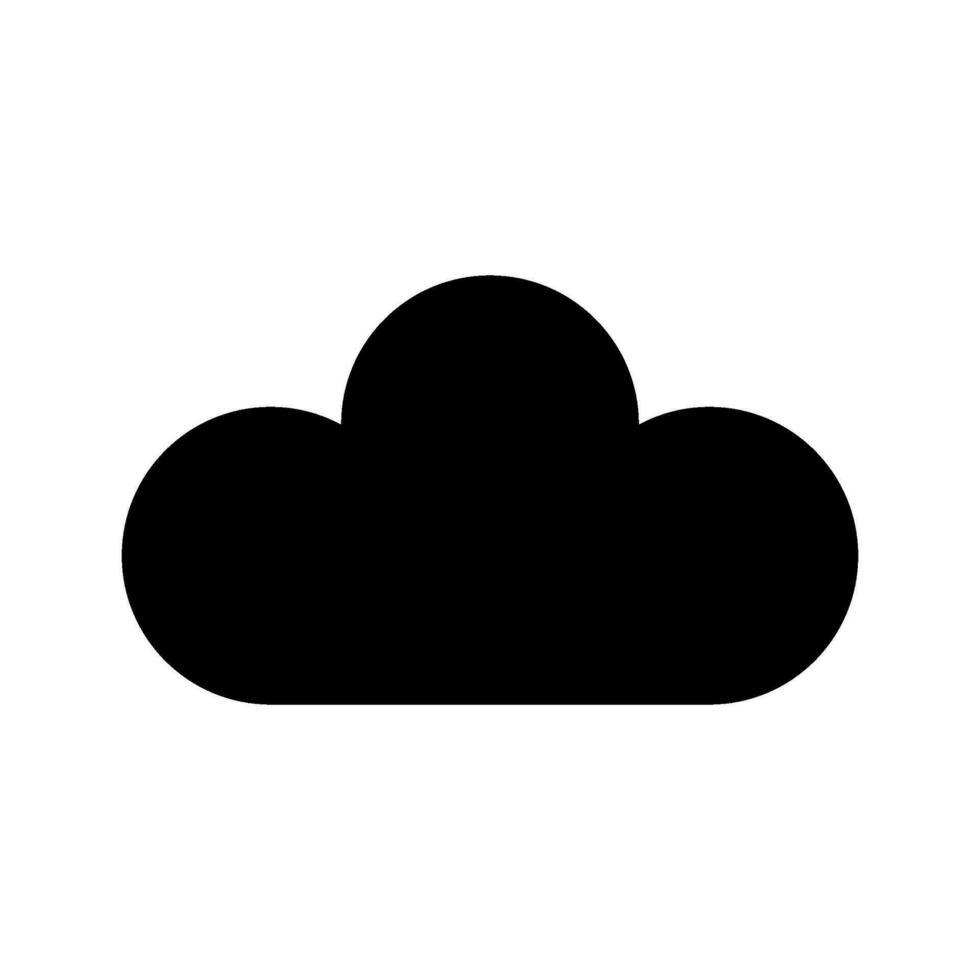 nuage icône vecteur symbole conception illustration