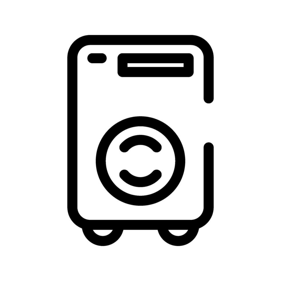 la lessive machine icône vecteur symbole conception illustration