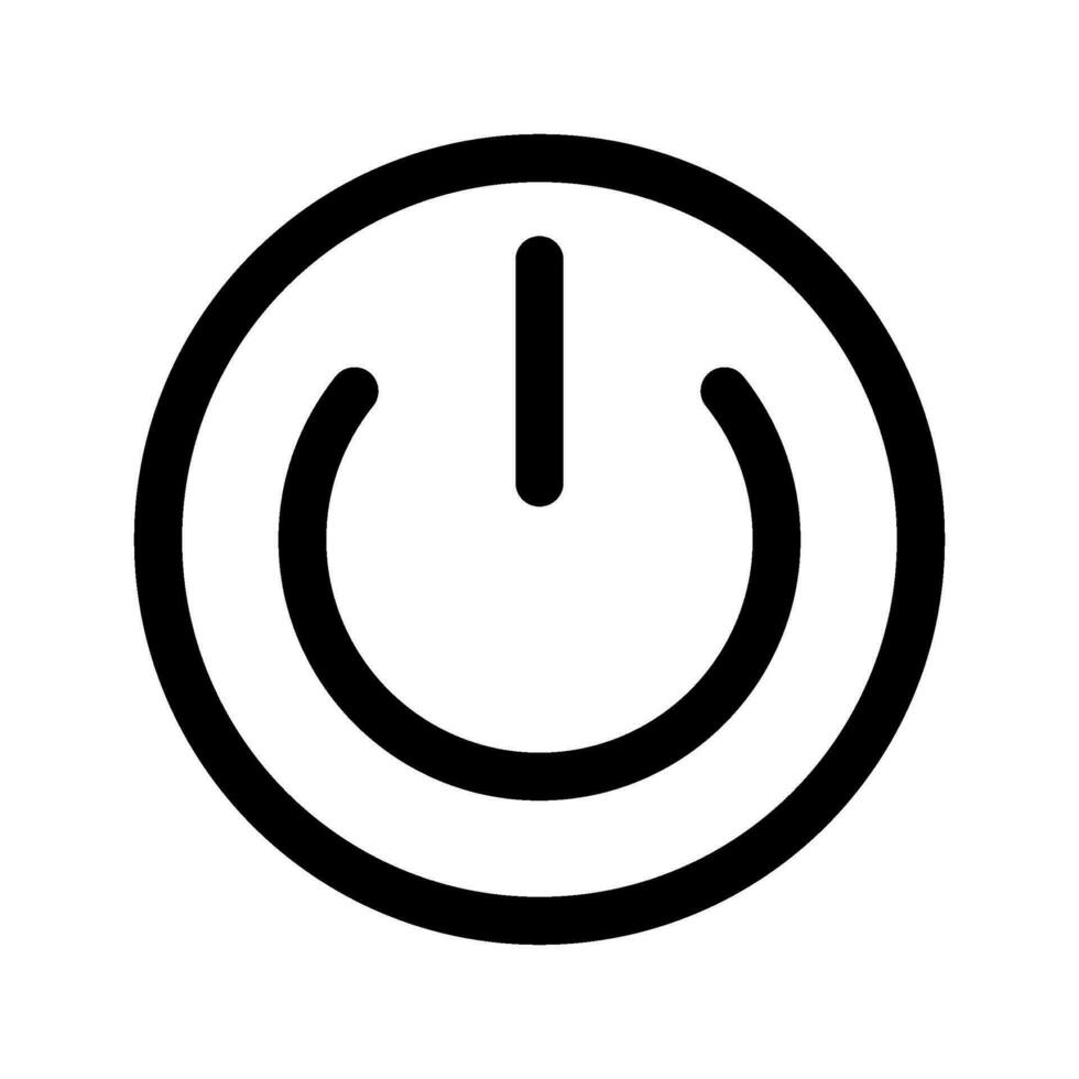 Puissance bouton icône vecteur symbole conception illustration