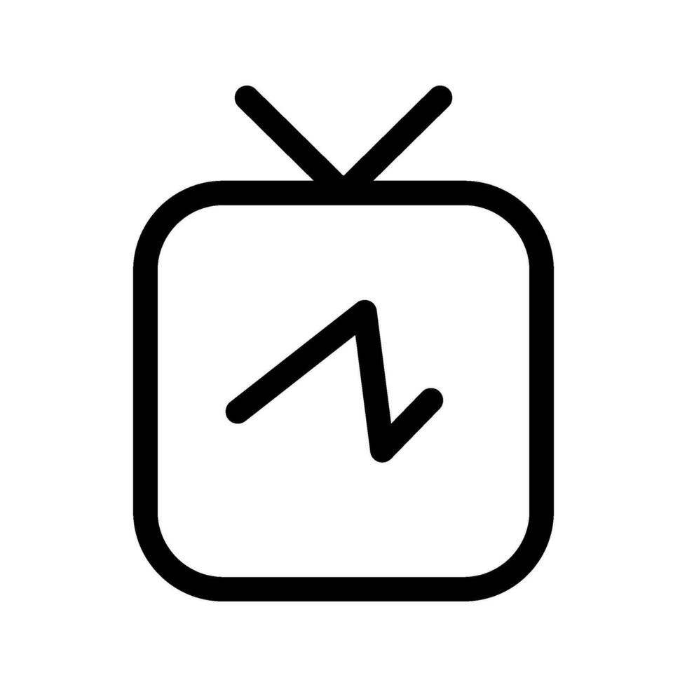 la télé icône vecteur symbole conception illustration