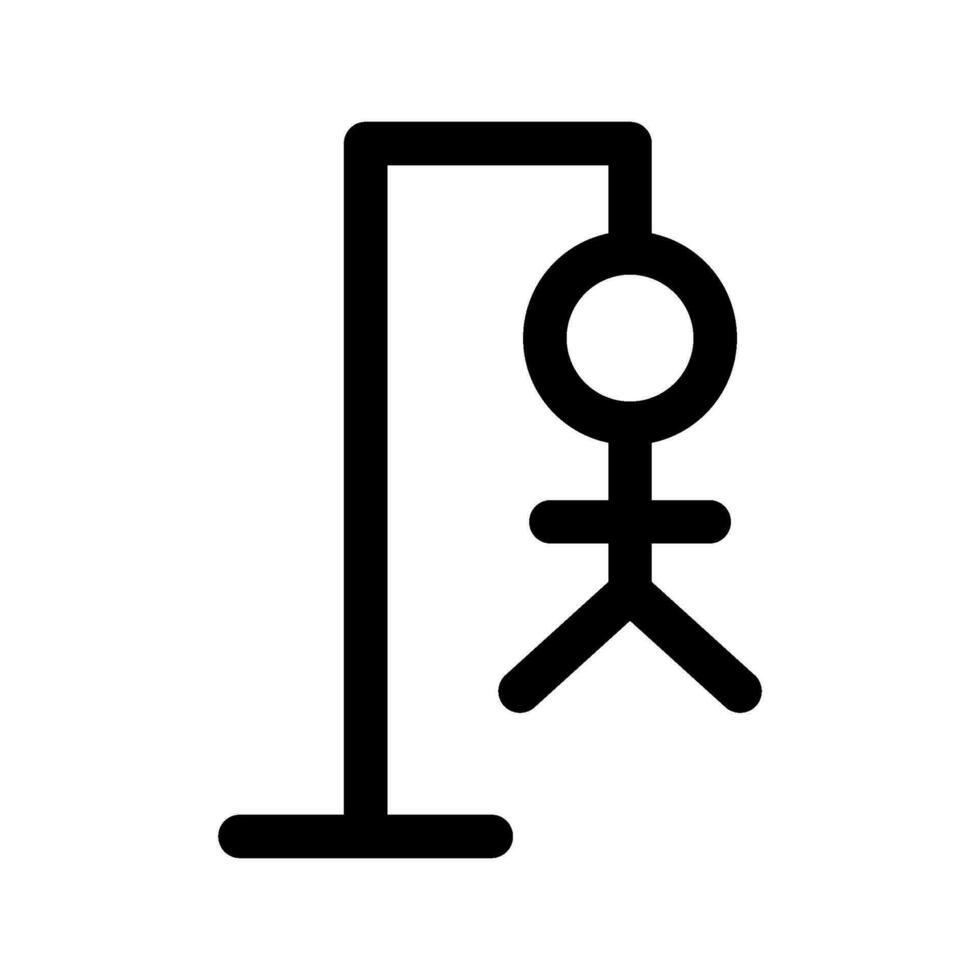 bourreau icône vecteur symbole conception illustration