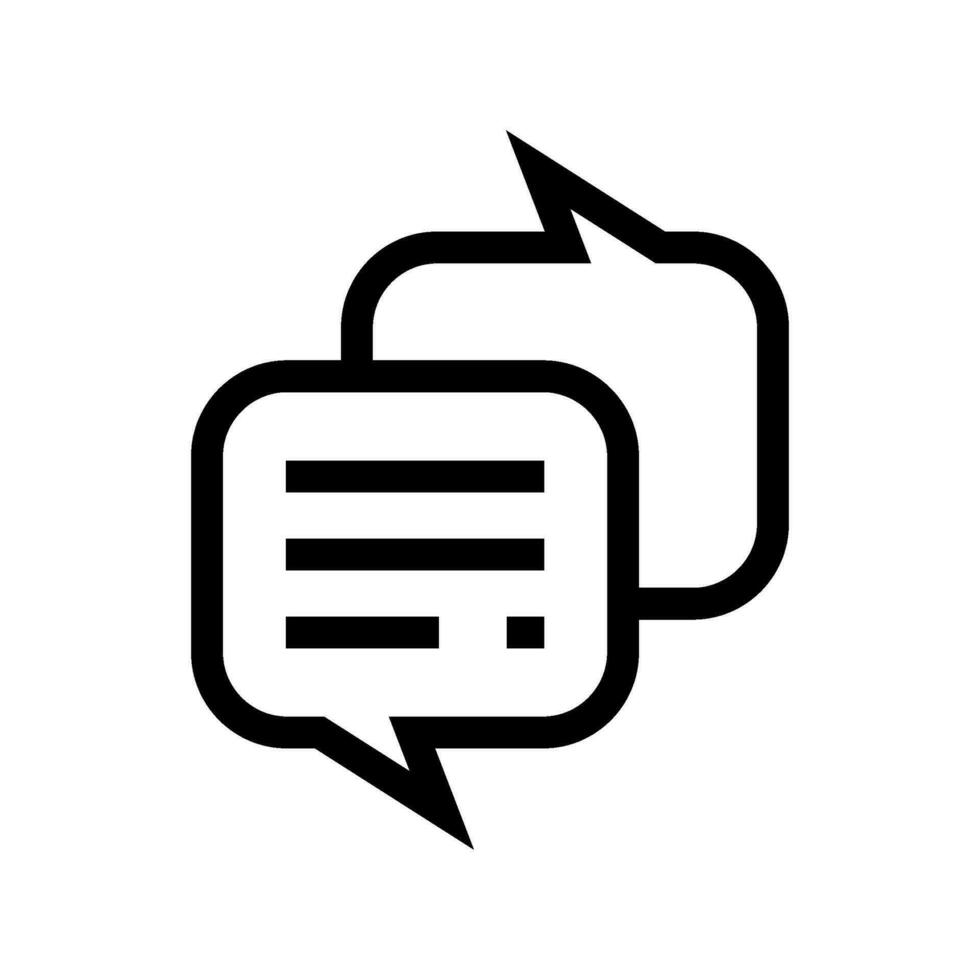 conversation icône vecteur symbole conception illustration