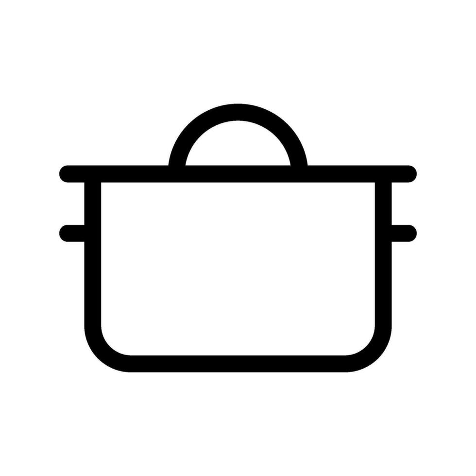 cuisine des pots icône vecteur symbole conception illustration