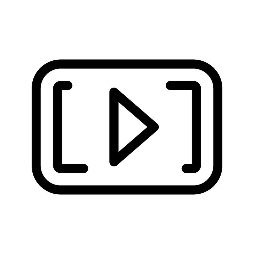 vidéo icône vecteur symbole conception illustration