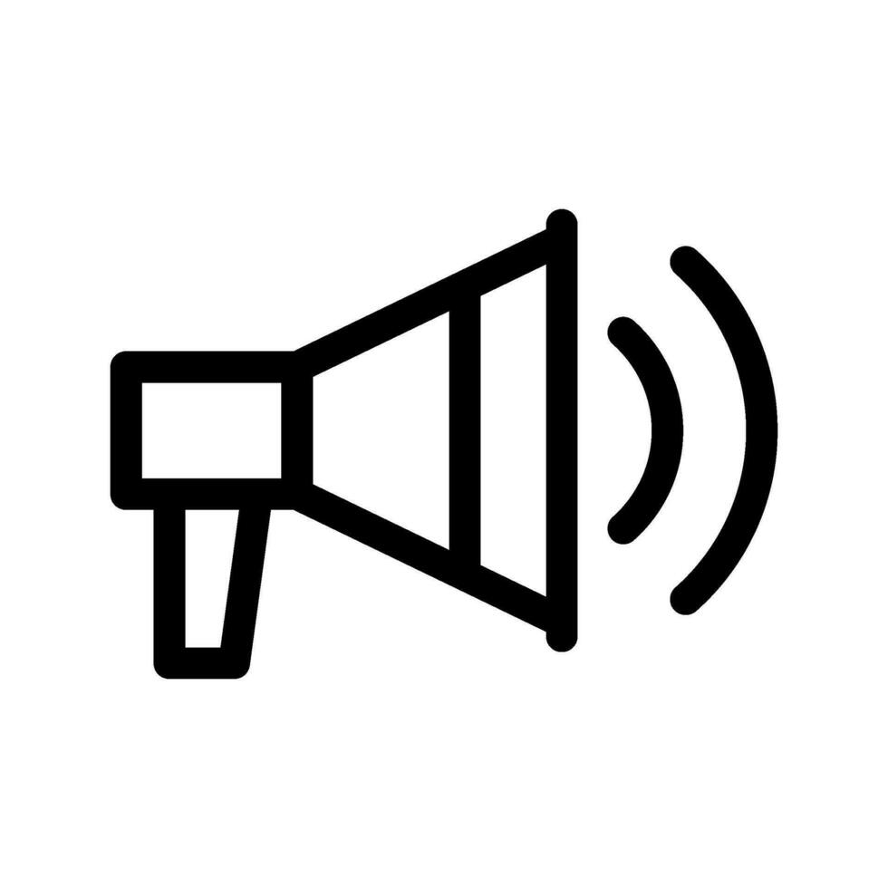 mégaphone icône vecteur symbole conception illustration