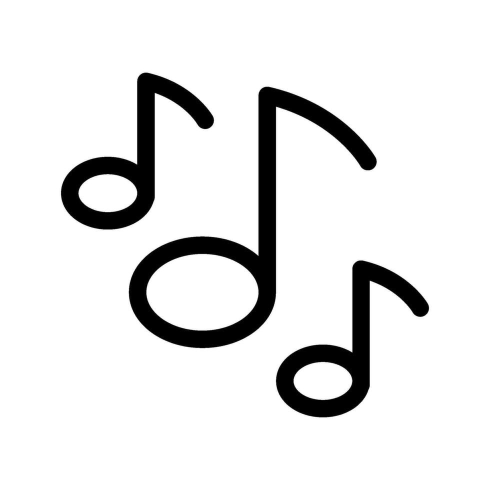 la musique icône vecteur symbole conception illustration