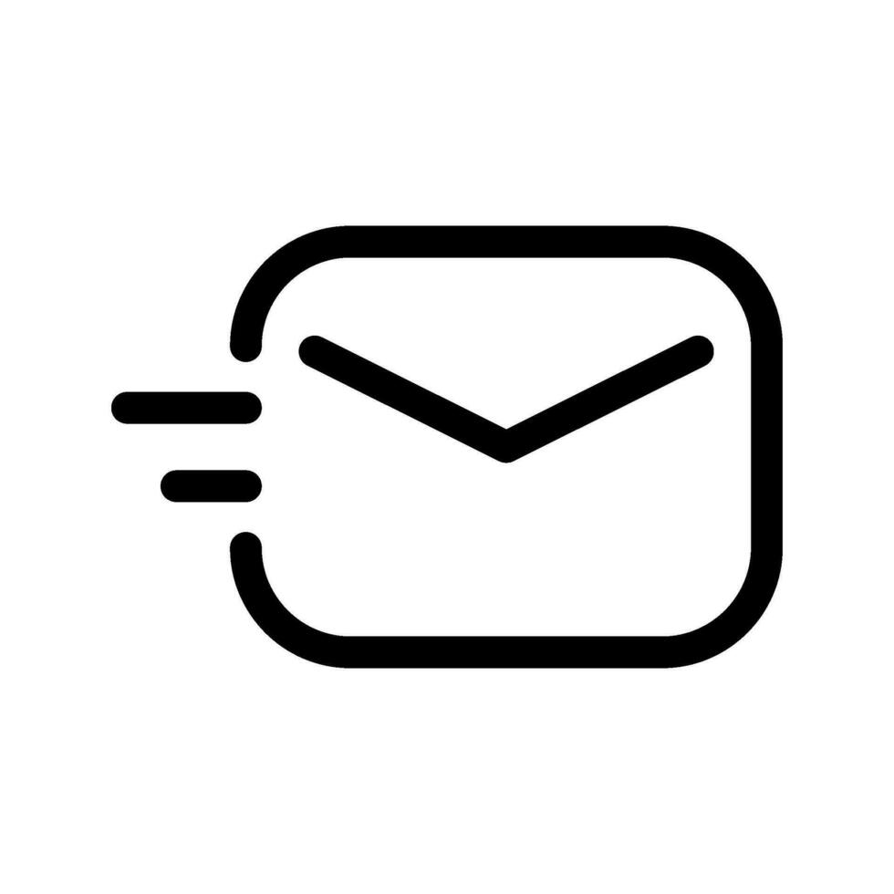 Envoi en cours icône vecteur symbole conception illustration