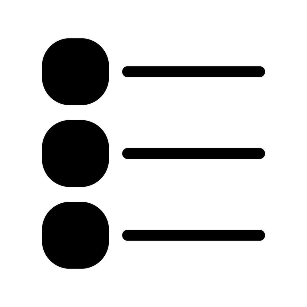 liste icône vecteur symbole conception illustration