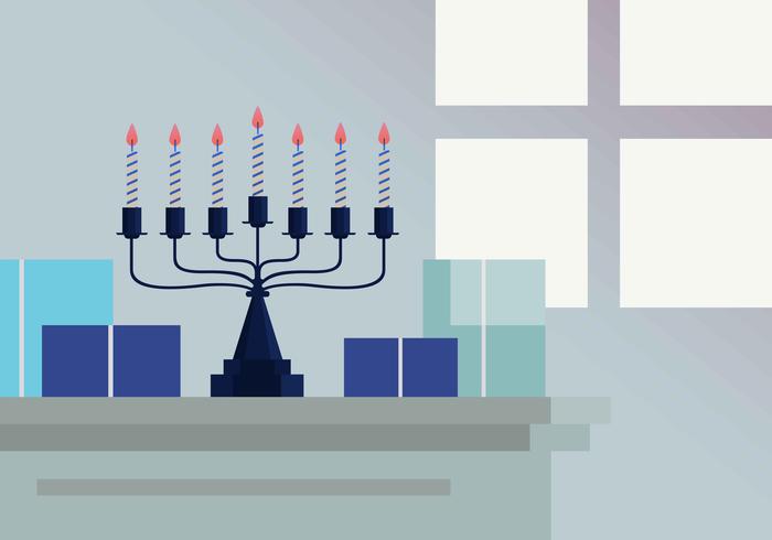 Illustration vectorielle de la menorah vecteur