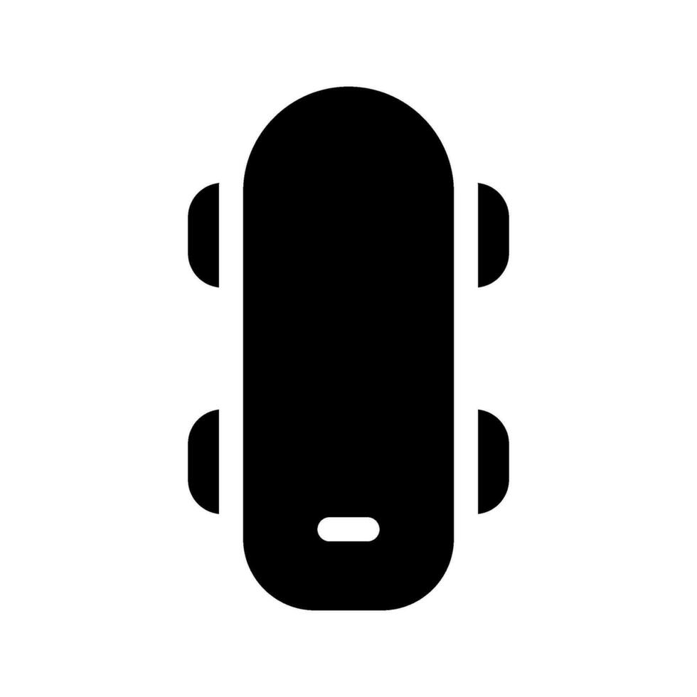 planche à roulette icône vecteur symbole conception illustration