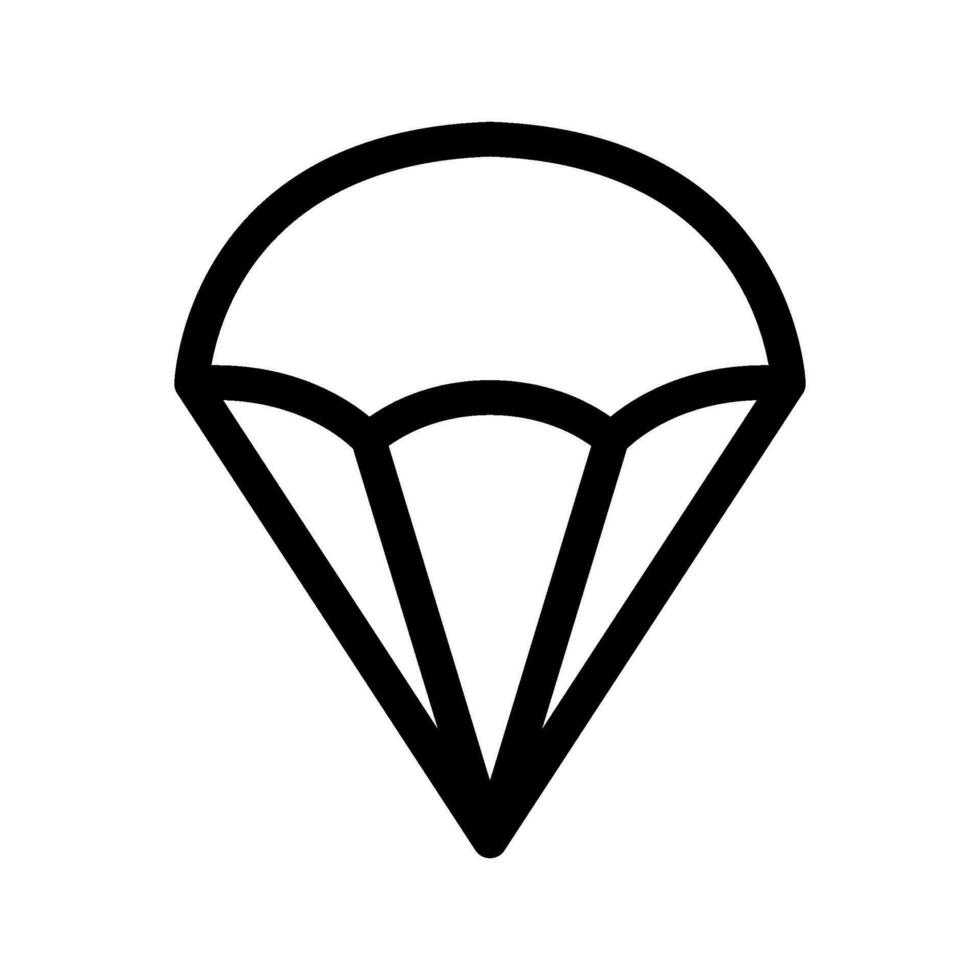 parachute icône vecteur symbole conception illustration