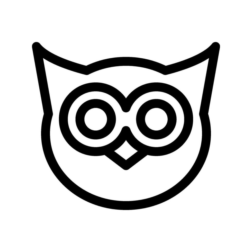 hibou icône vecteur symbole conception illustration