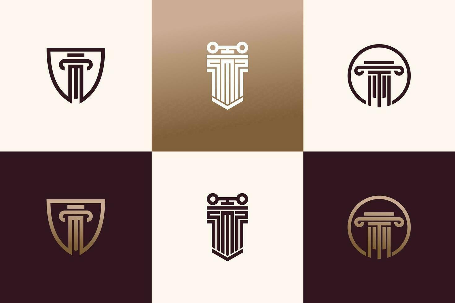 avocat logo collection avec Créatif unique conception vecteur