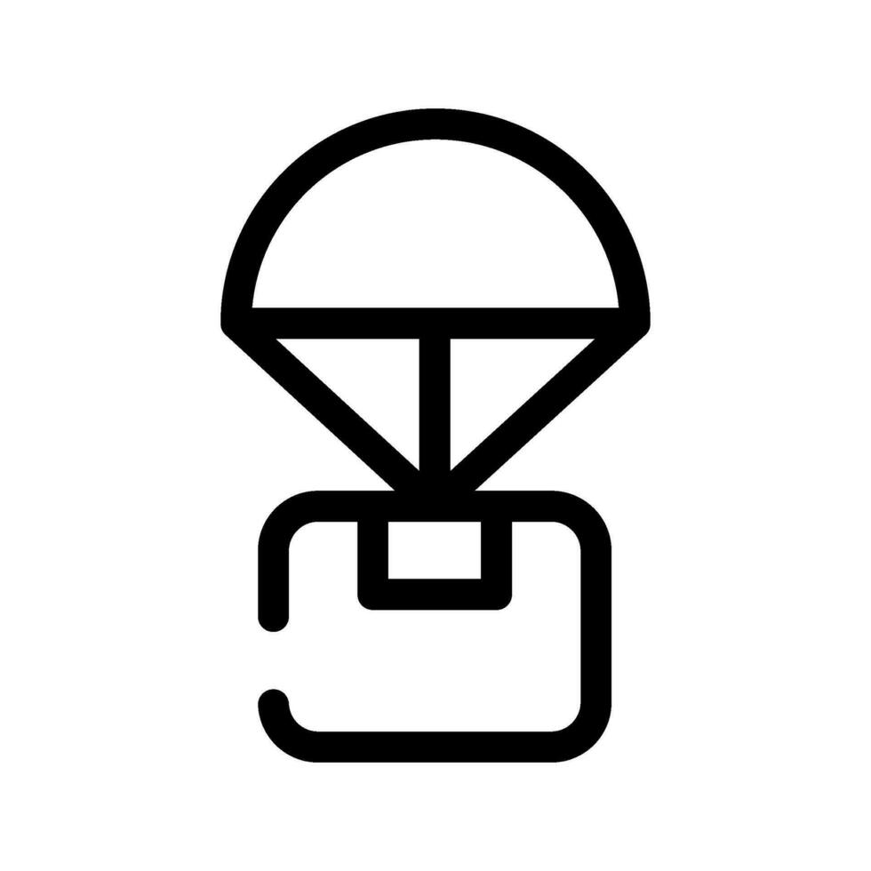 largage icône vecteur symbole conception illustration