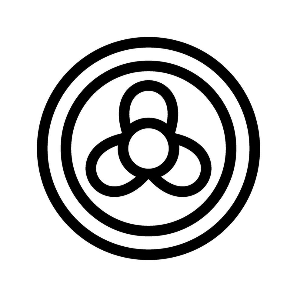 ventilateur glacière icône vecteur symbole conception illustration
