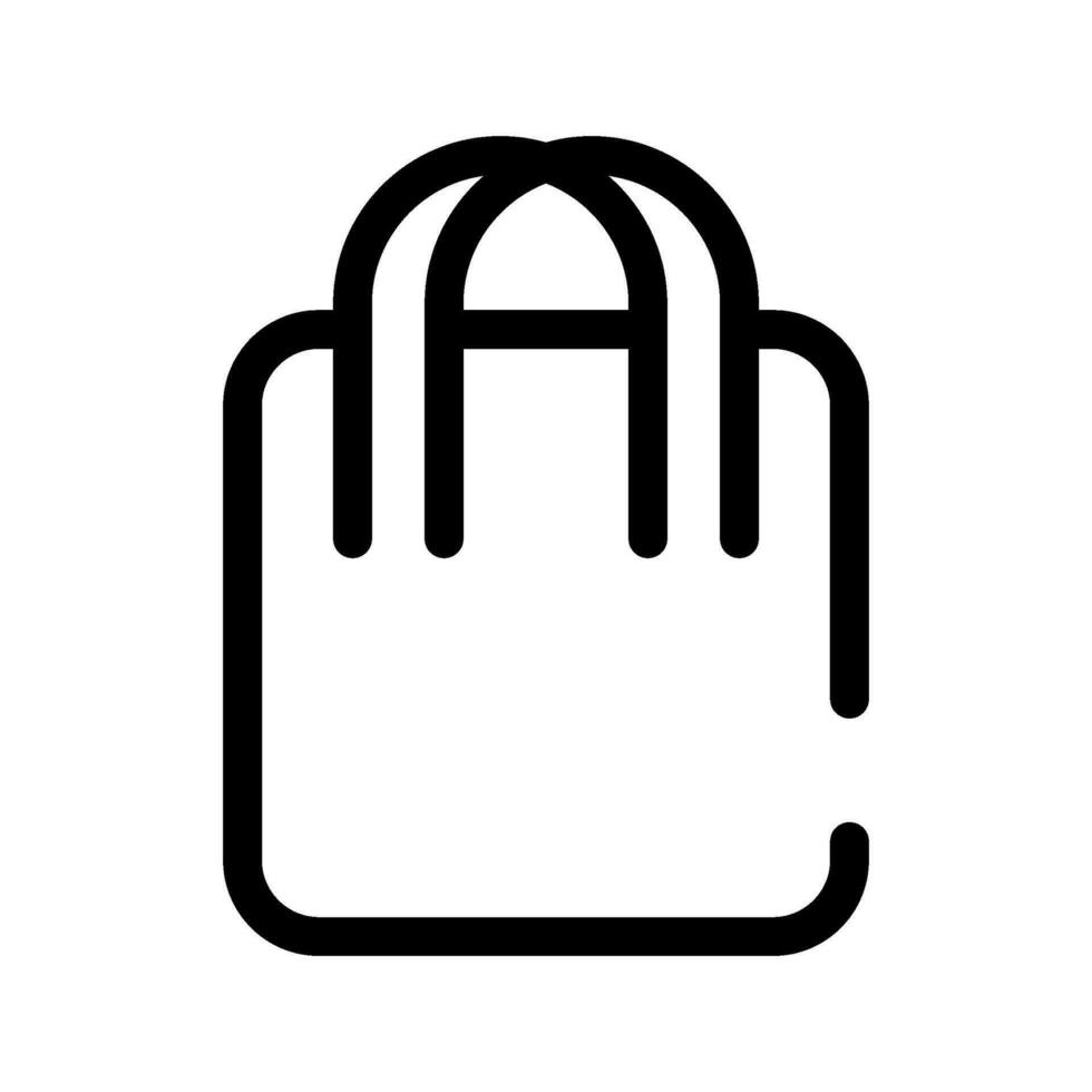 sac icône vecteur symbole conception illustration
