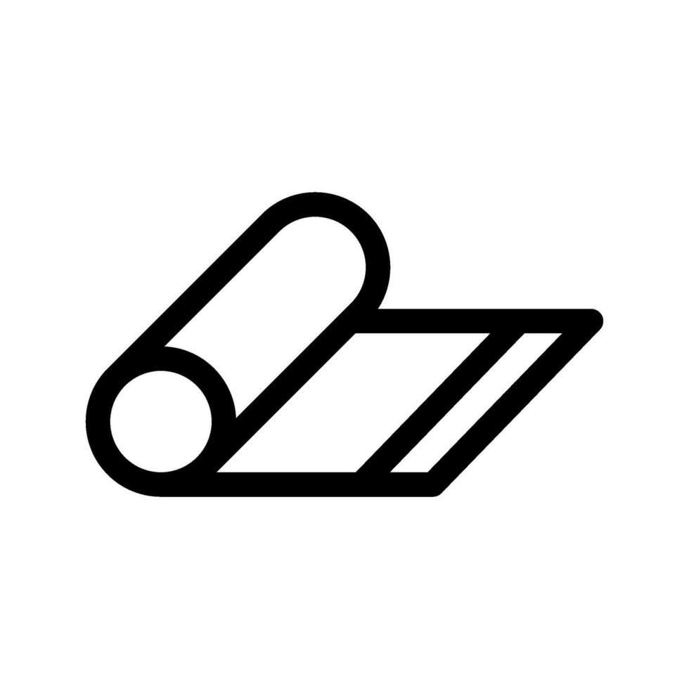 yoga tapis icône vecteur symbole conception illustration