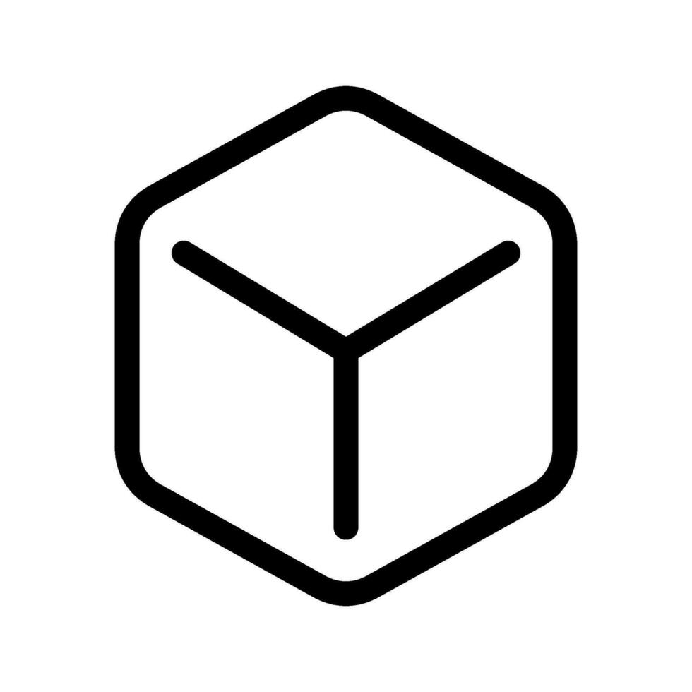 la glace cube icône vecteur symbole conception illustration